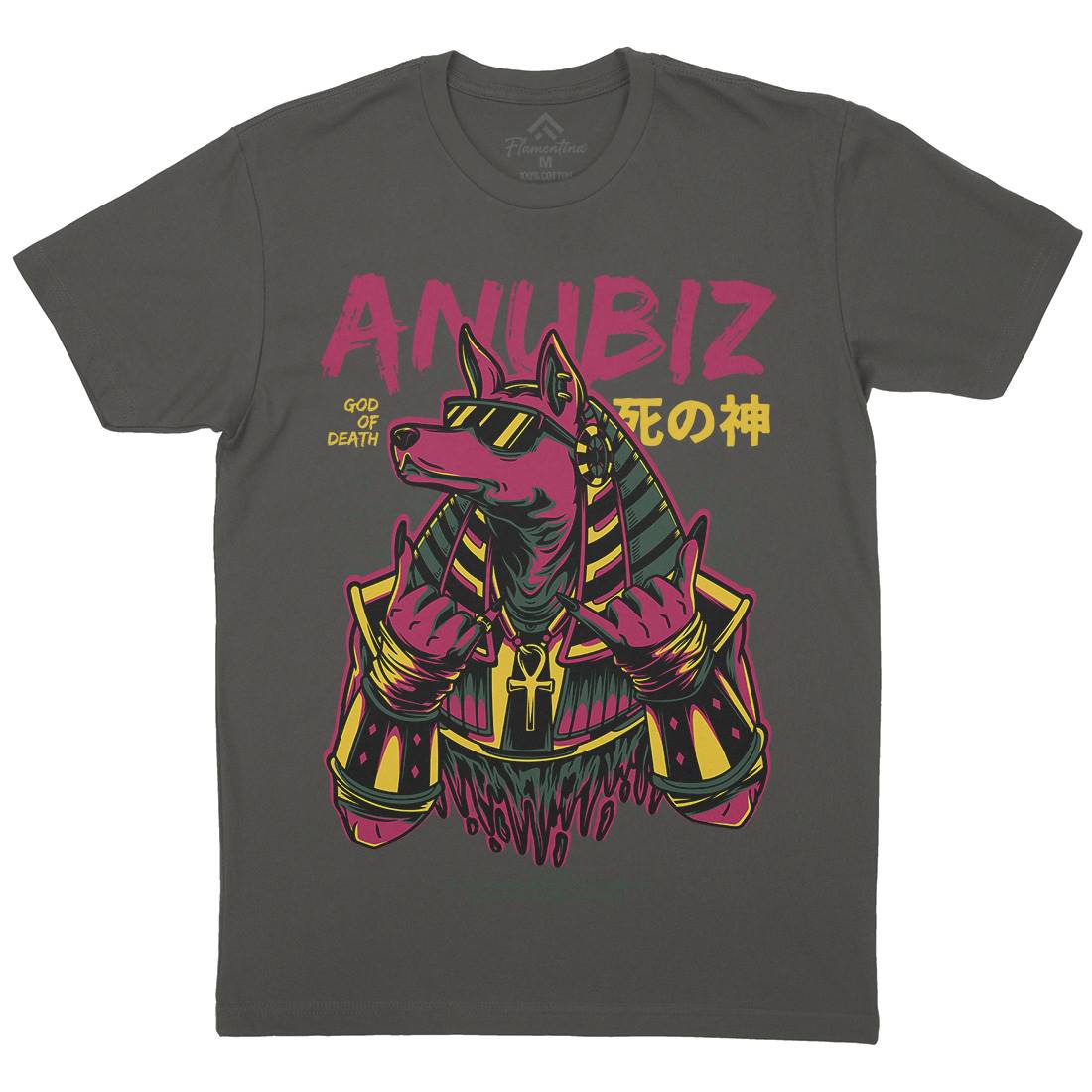 Anubis Hipster Mens Crew Neck T-Shirt Warriors D707