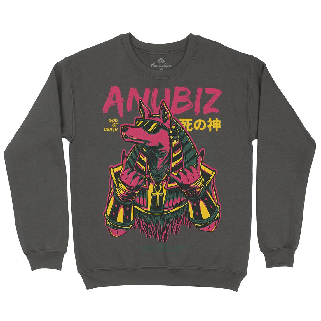 Anubis Hipster Kids Crew Neck Sweatshirt Warriors D707