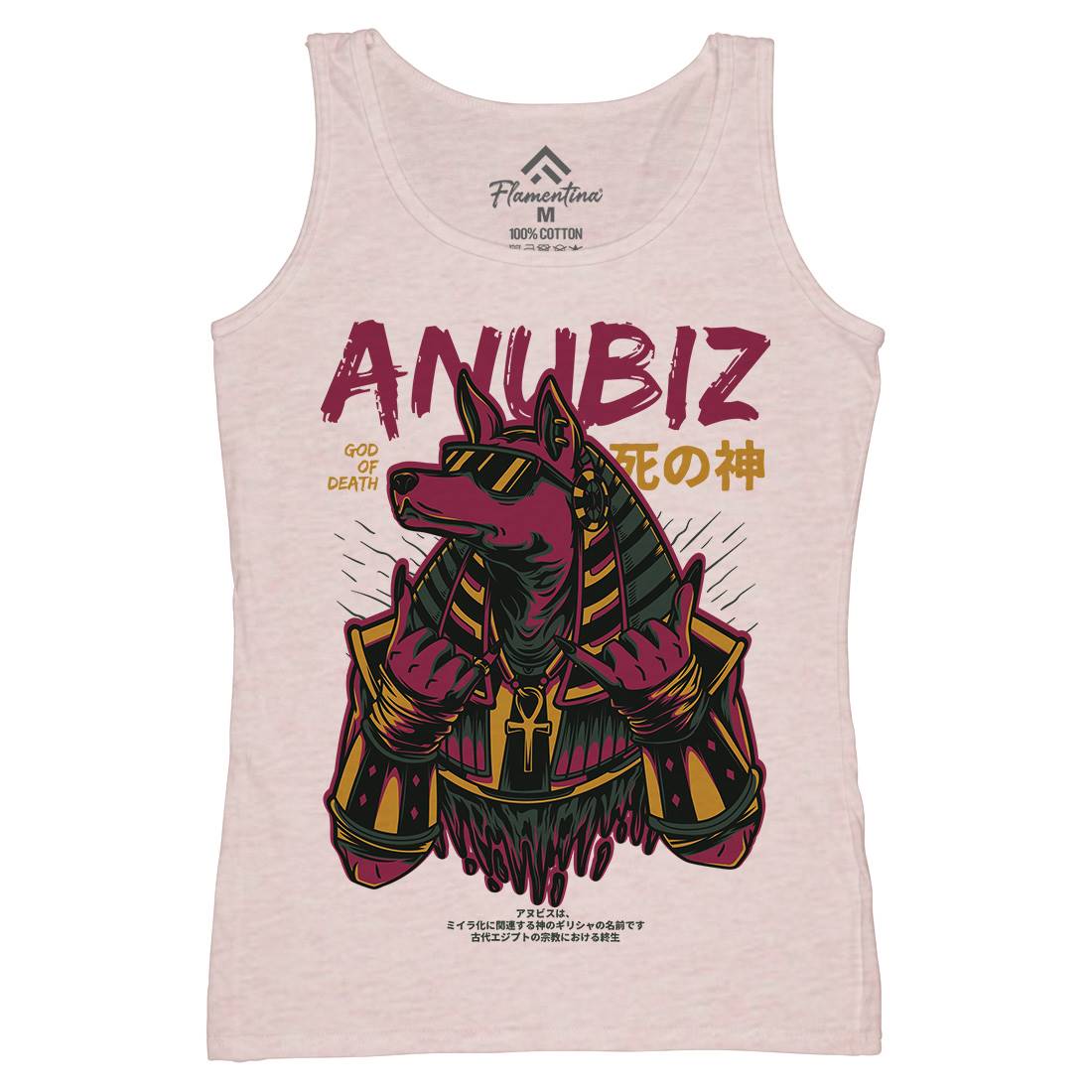 Anubis Hipster Womens Organic Tank Top Vest Warriors D707