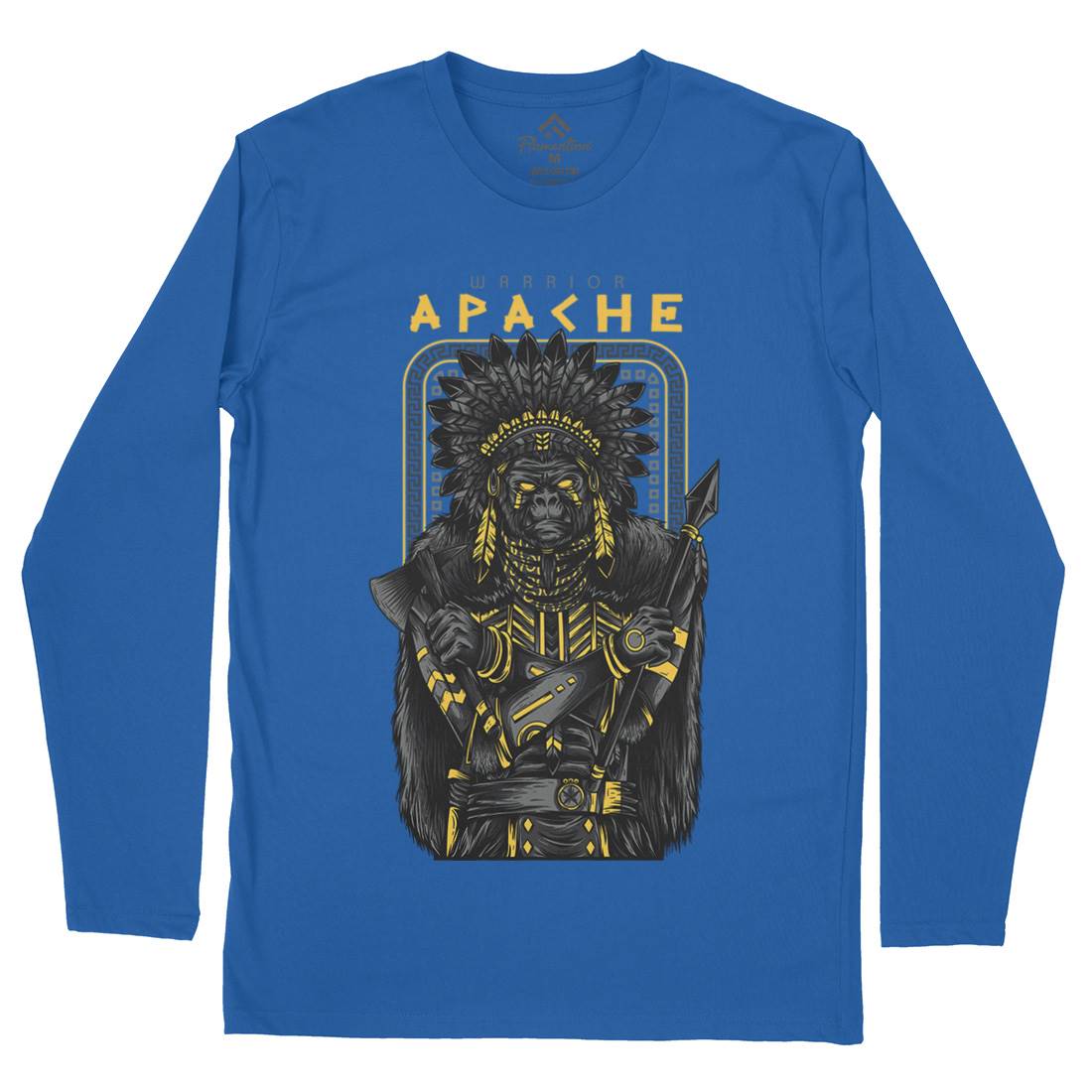 Apache Mens Long Sleeve T-Shirt Warriors D708