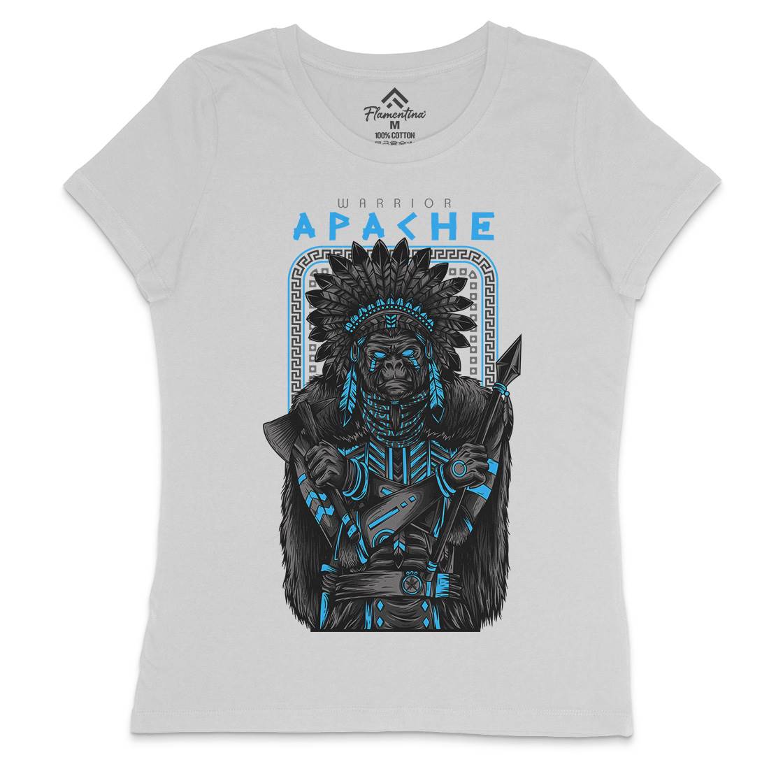 Apache Womens Crew Neck T-Shirt Warriors D708