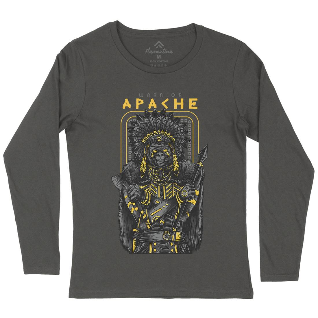 Apache Womens Long Sleeve T-Shirt Warriors D708
