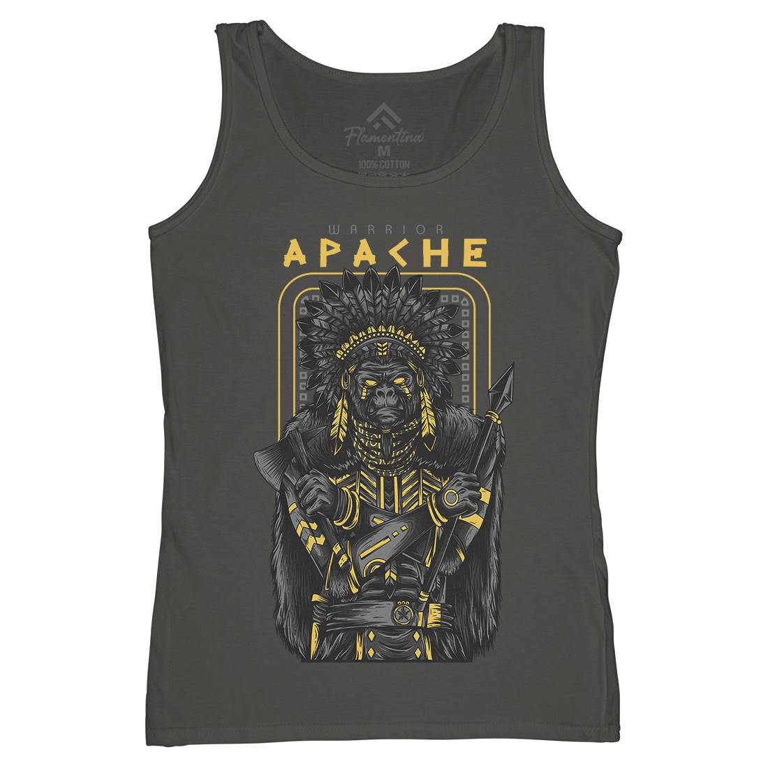 Apache Womens Organic Tank Top Vest Warriors D708