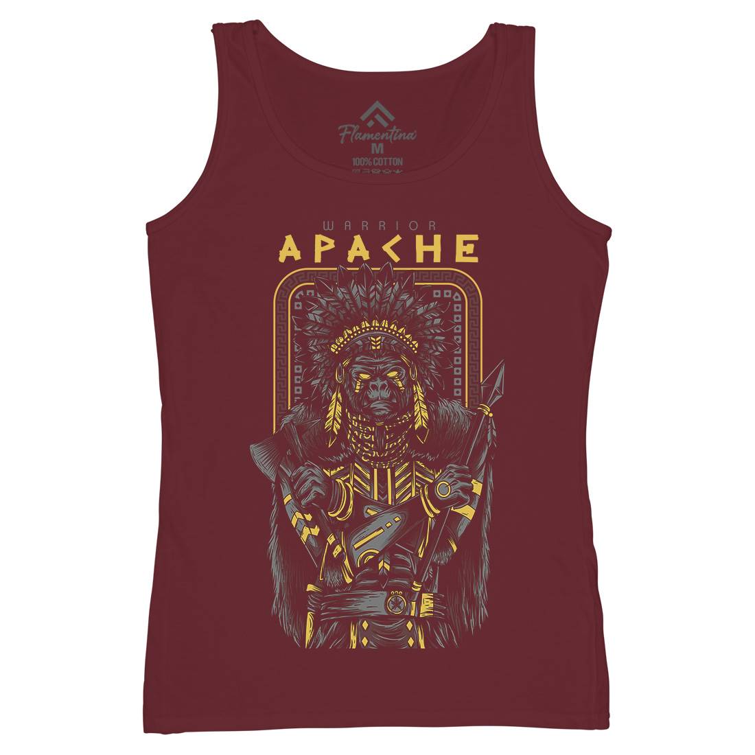 Apache Womens Organic Tank Top Vest Warriors D708