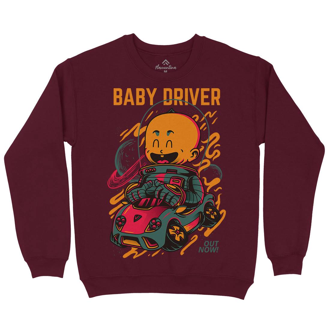 Baby Driver Kids Crew Neck Sweatshirt Cars D709