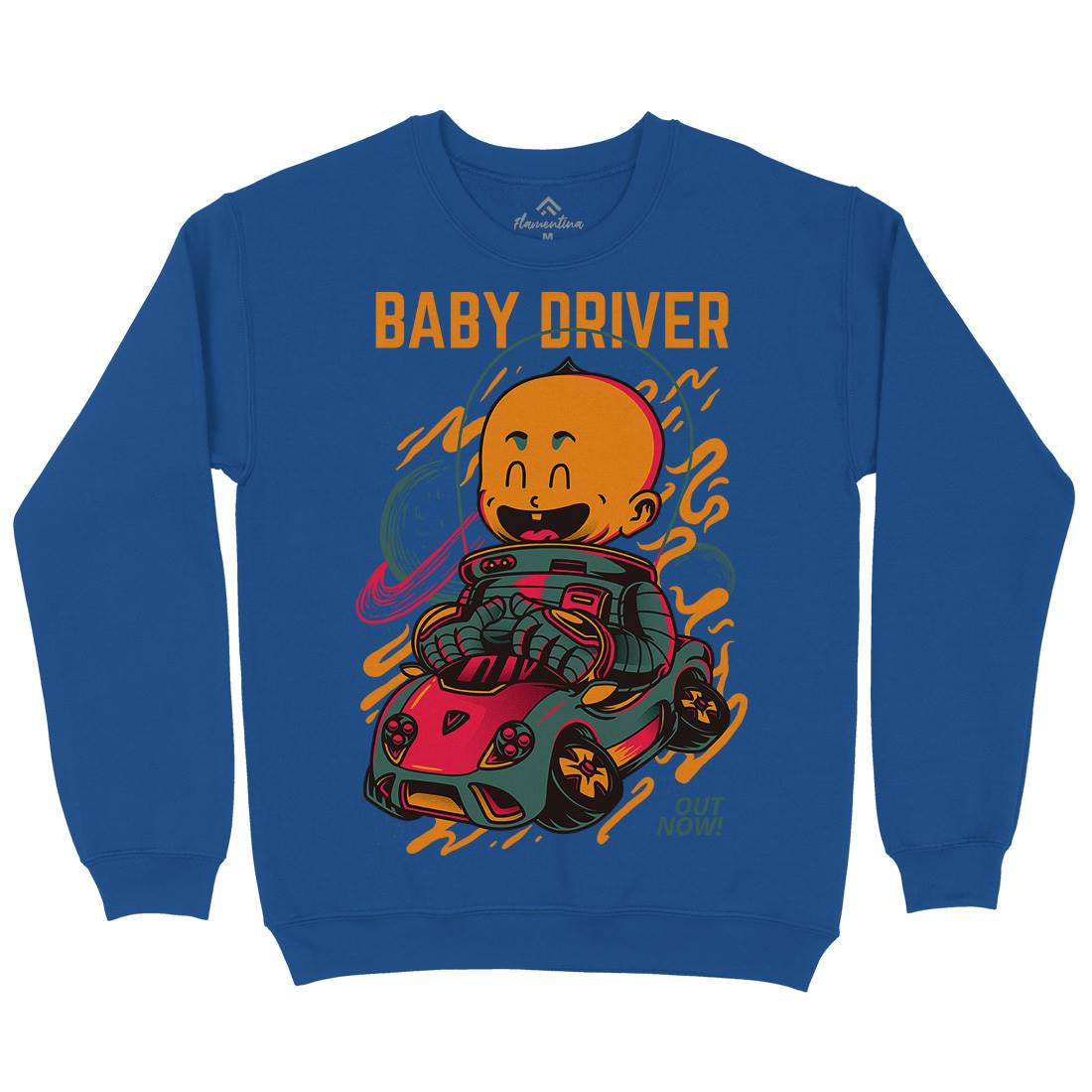 Baby Driver Kids Crew Neck Sweatshirt Cars D709