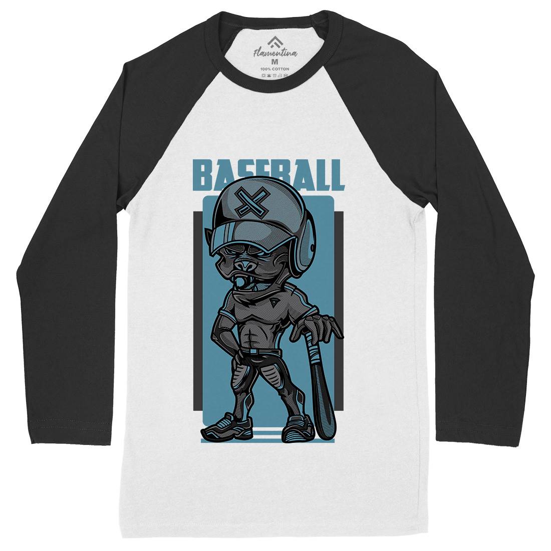 Baseball Mens Long Sleeve Baseball T-Shirt Sport D710