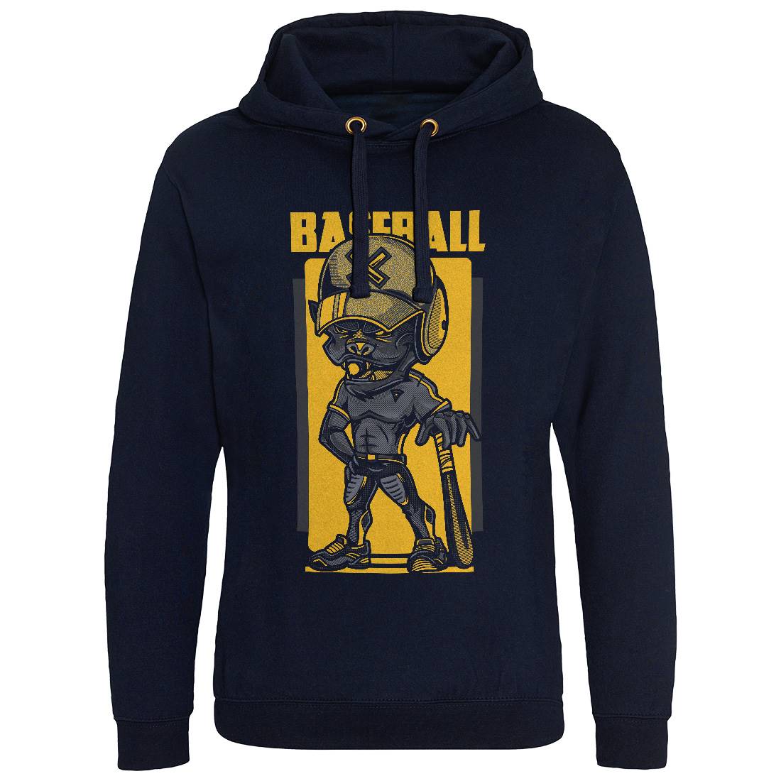 Baseball Mens Hoodie Without Pocket Sport D710