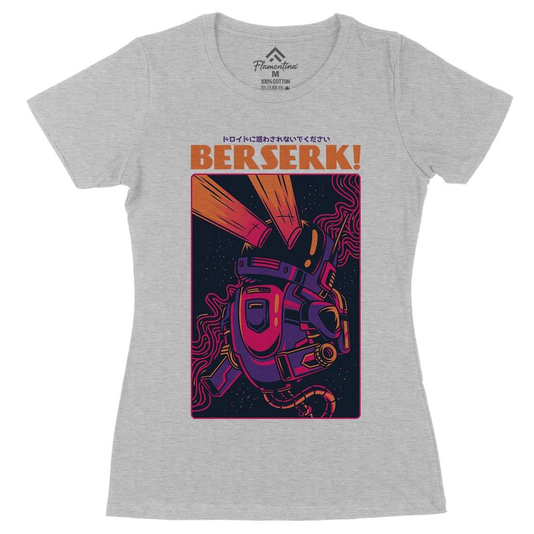 Berserk Womens Organic Crew Neck T-Shirt Space D713