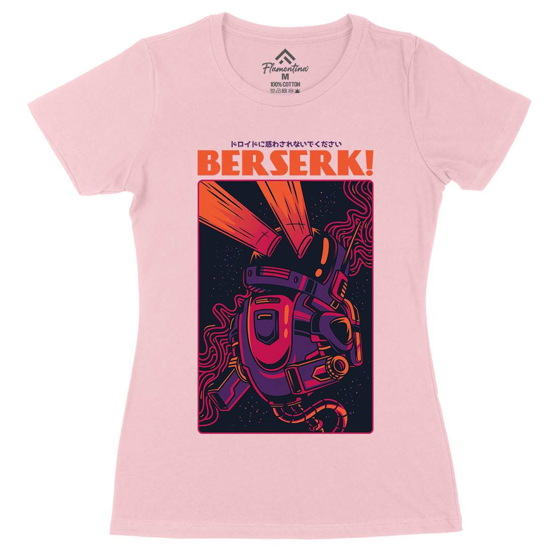 Berserk Womens Organic Crew Neck T-Shirt Space D713