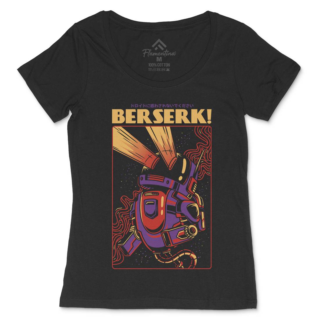 Berserk Womens Scoop Neck T-Shirt Space D713