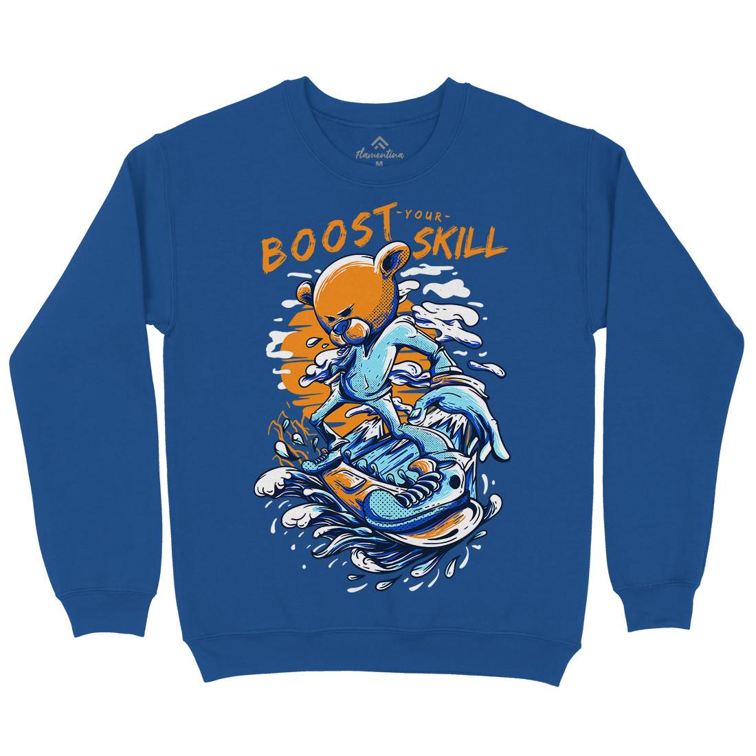 Boost Your Skill Kids Crew Neck Sweatshirt Surf D716