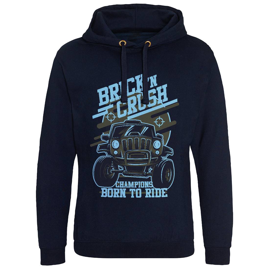 Brick Crush Mens Hoodie Without Pocket Cars D720