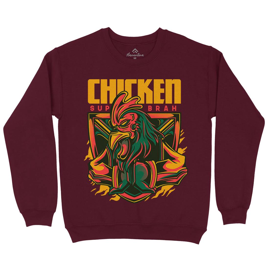 Chicken Mens Crew Neck Sweatshirt Animals D723