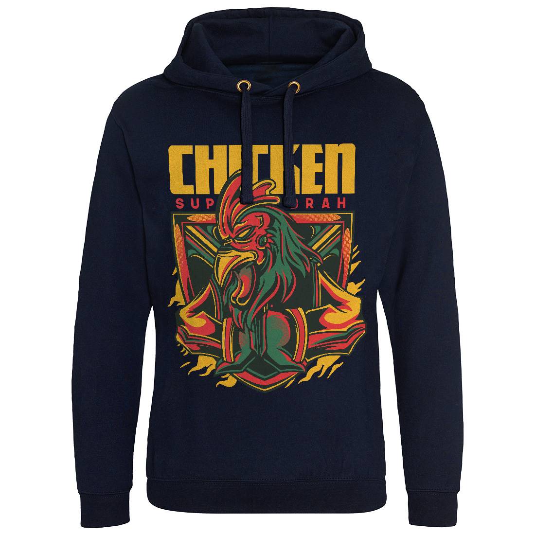 Chicken Mens Hoodie Without Pocket Animals D723