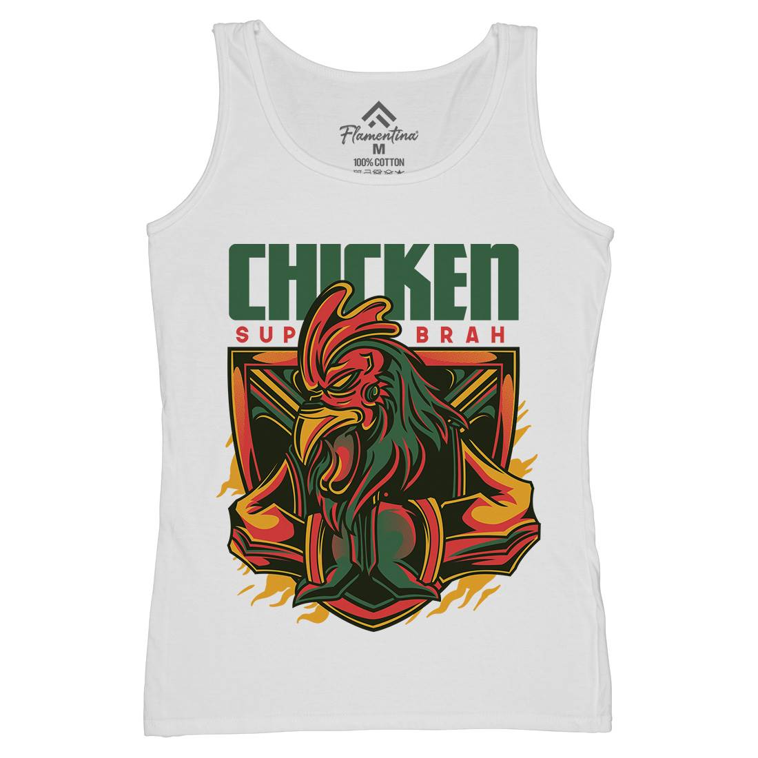 Chicken Womens Organic Tank Top Vest Animals D723