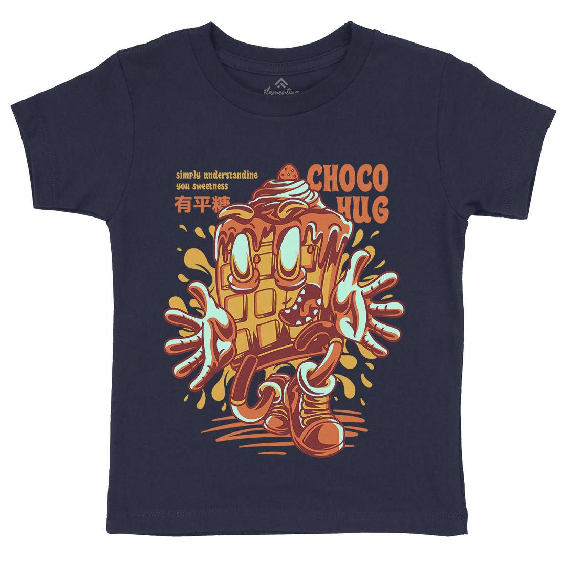 Choco Hug Kids Organic Crew Neck T-Shirt Food D725