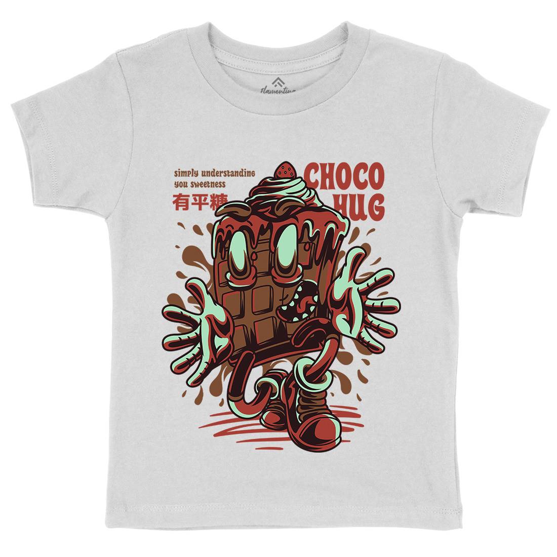 Choco Hug Kids Organic Crew Neck T-Shirt Food D725