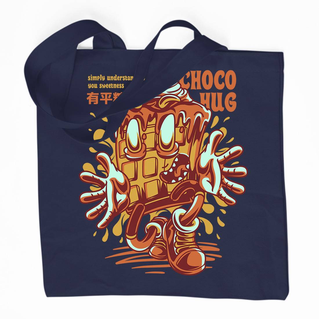 Choco Hug Organic Premium Cotton Tote Bag Food D725