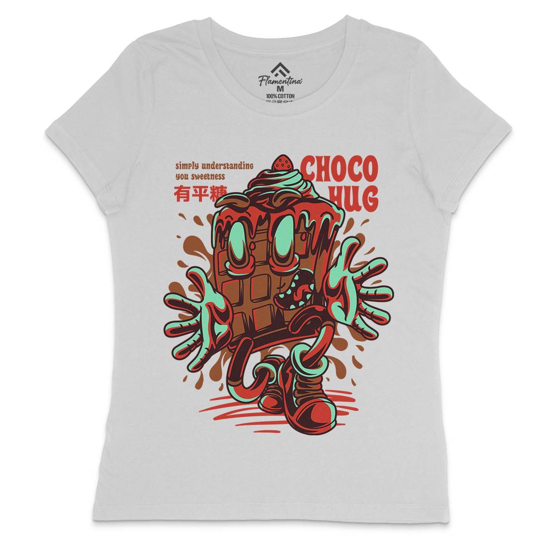 Choco Hug Womens Crew Neck T-Shirt Food D725