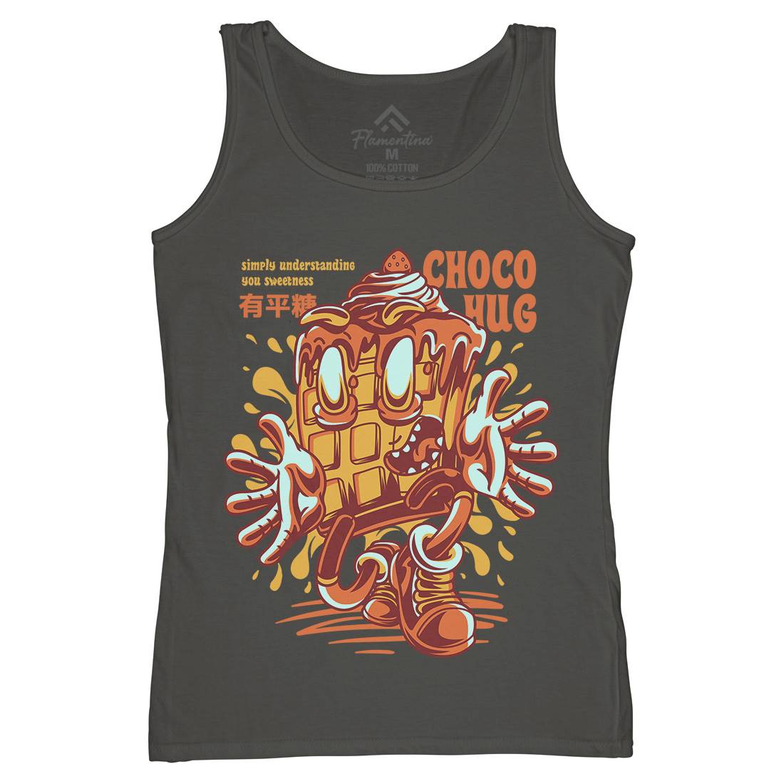 Choco Hug Womens Organic Tank Top Vest Food D725