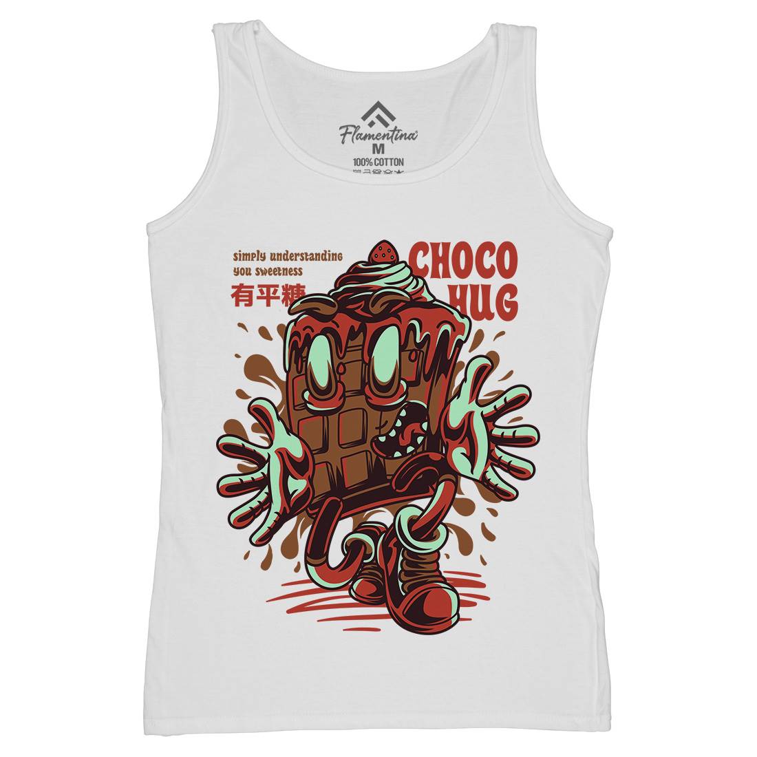 Choco Hug Womens Organic Tank Top Vest Food D725