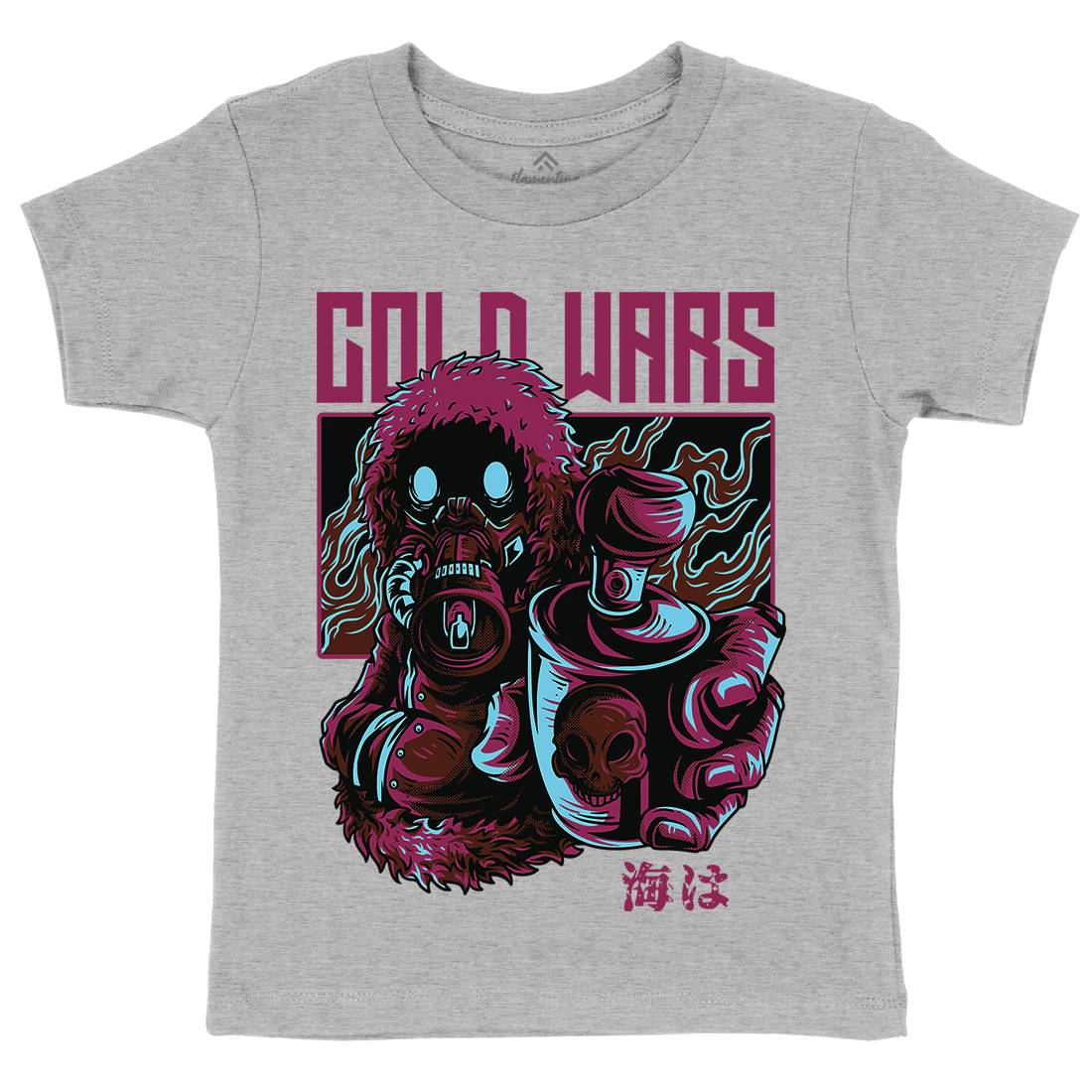 Cold Wars Kids Crew Neck T-Shirt Graffiti D727