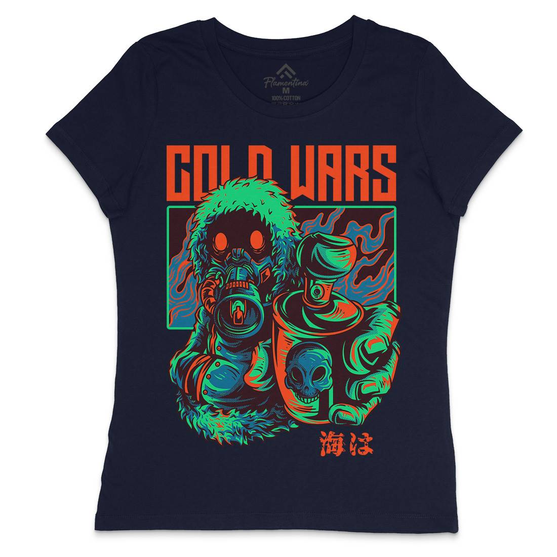 Cold Wars Womens Crew Neck T-Shirt Graffiti D727