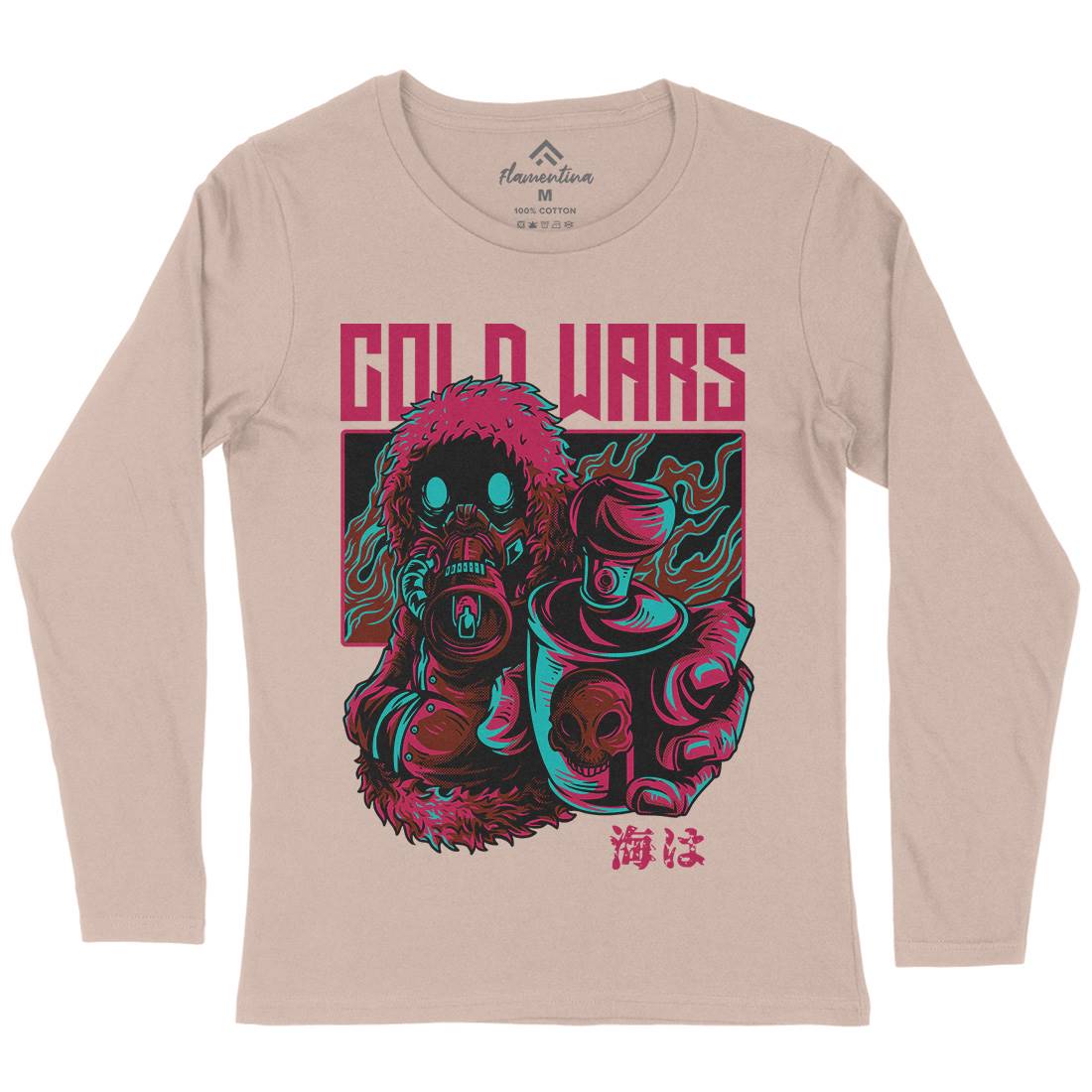 Cold Wars Womens Long Sleeve T-Shirt Graffiti D727