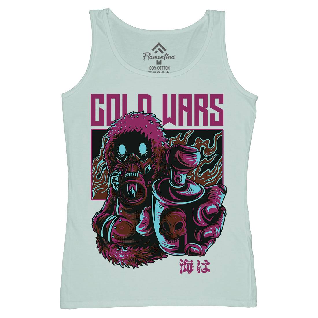 Cold Wars Womens Organic Tank Top Vest Graffiti D727