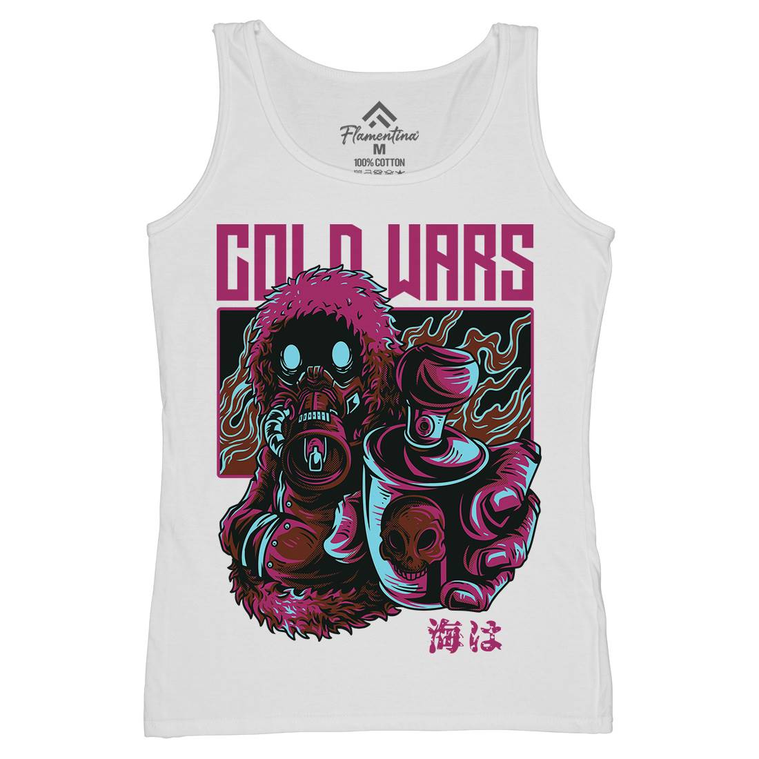 Cold Wars Womens Organic Tank Top Vest Graffiti D727