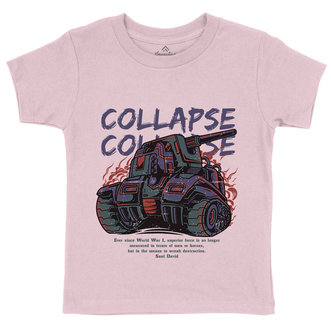 Collapse Kids Organic Crew Neck T-Shirt Army D728