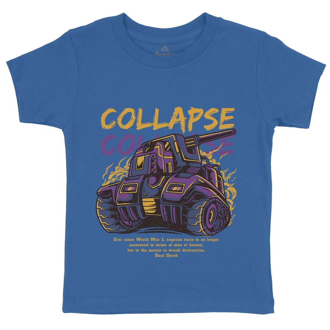 Collapse Kids Crew Neck T-Shirt Army D728