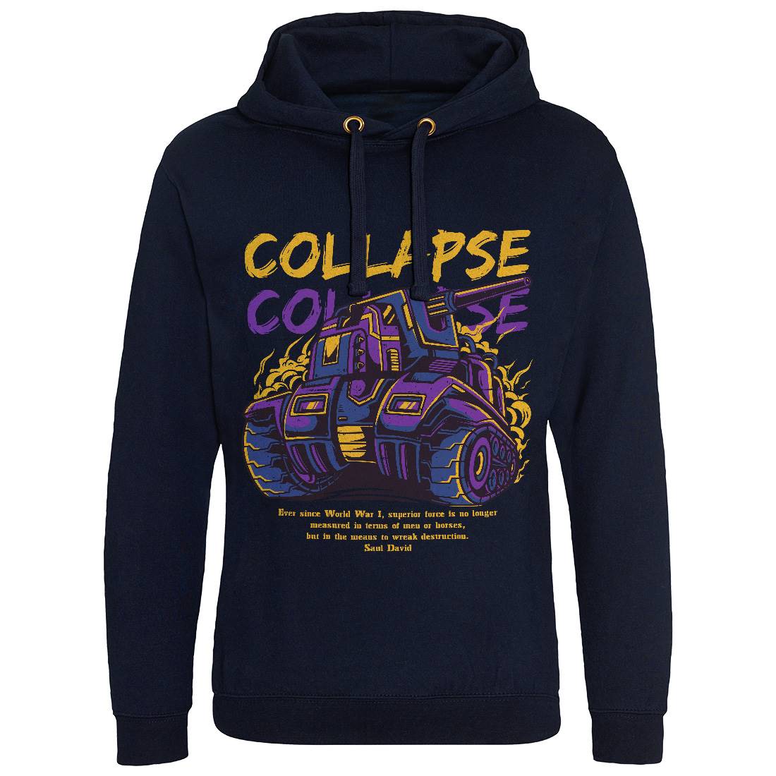 Collapse Mens Hoodie Without Pocket Army D728