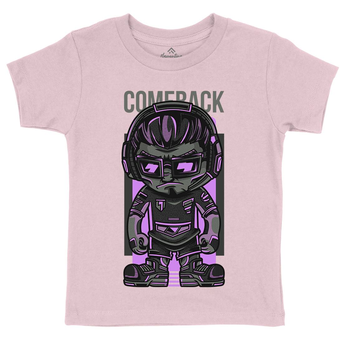 Come Back Dj Kids Organic Crew Neck T-Shirt Music D730