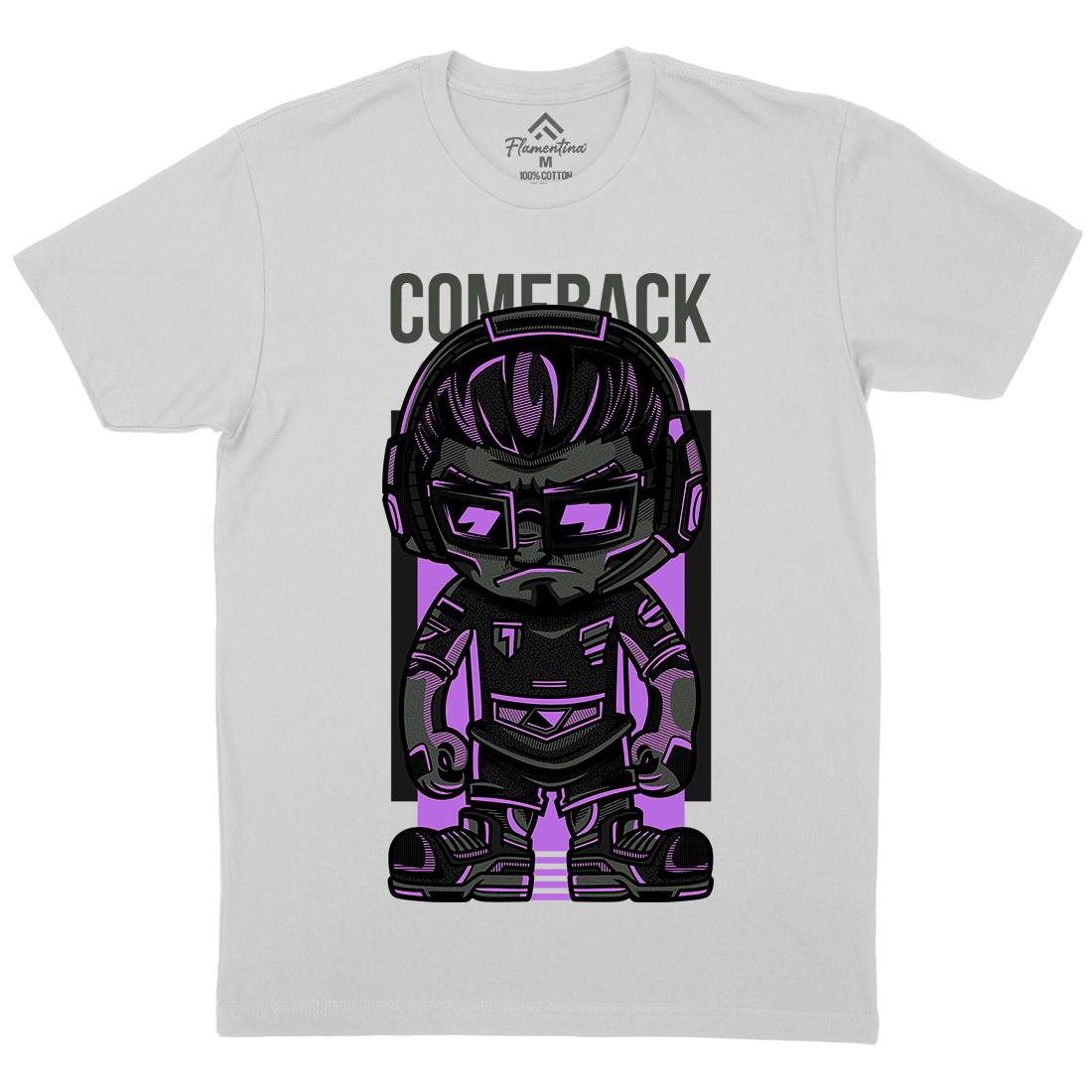 Come Back Dj Mens Crew Neck T-Shirt Music D730