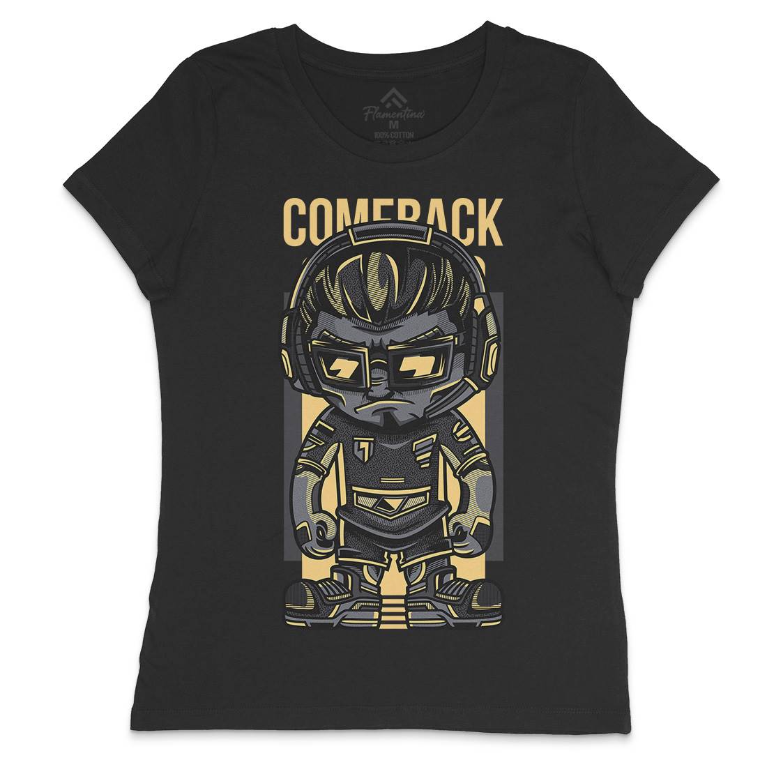 Come Back Dj Womens Crew Neck T-Shirt Music D730