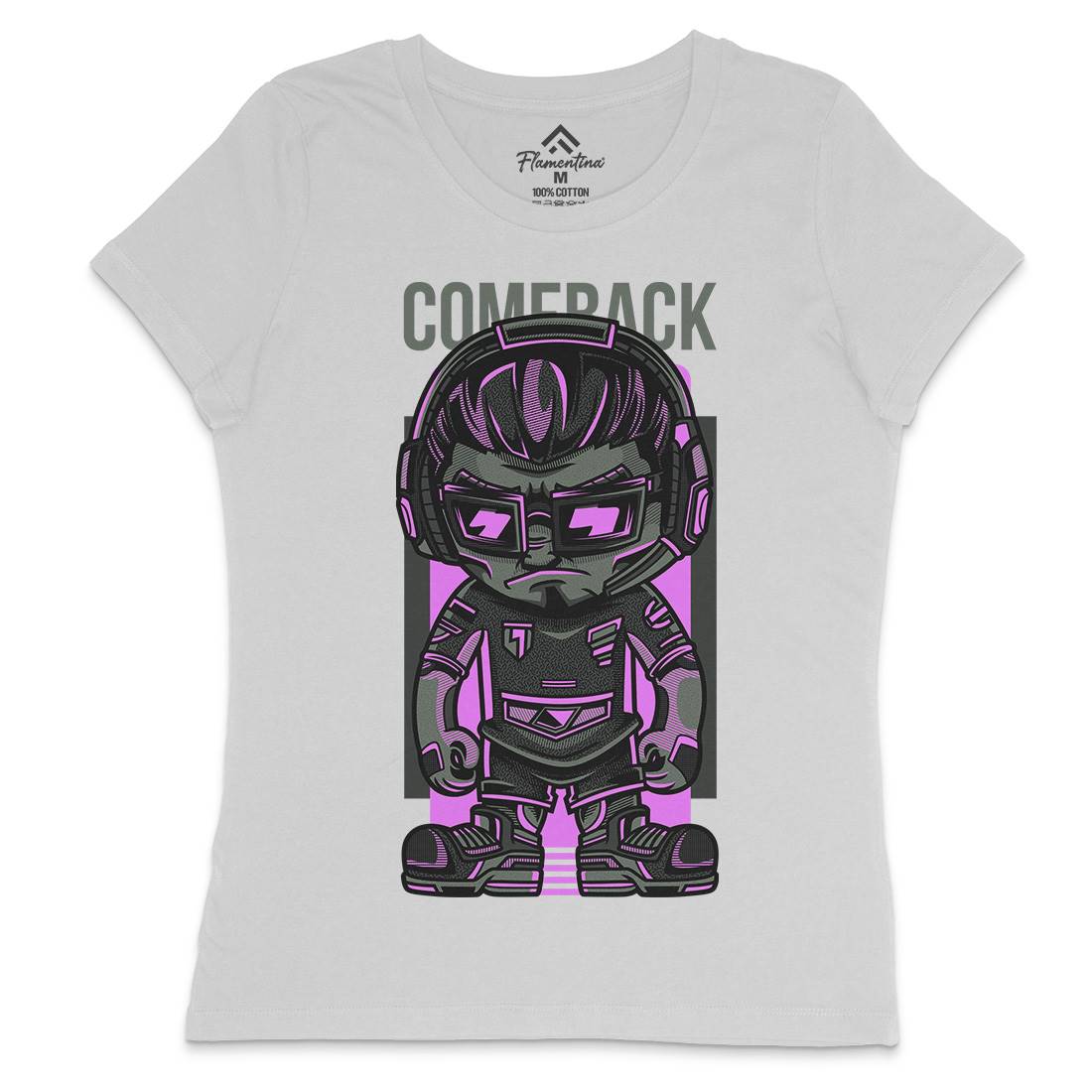 Come Back Dj Womens Crew Neck T-Shirt Music D730
