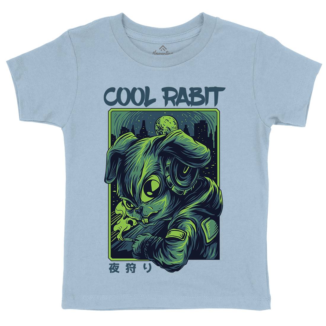 Cool Rabbit Kids Organic Crew Neck T-Shirt Space D733