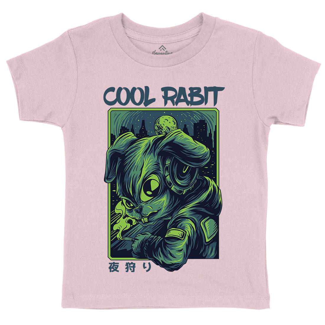 Cool Rabbit Kids Organic Crew Neck T-Shirt Space D733