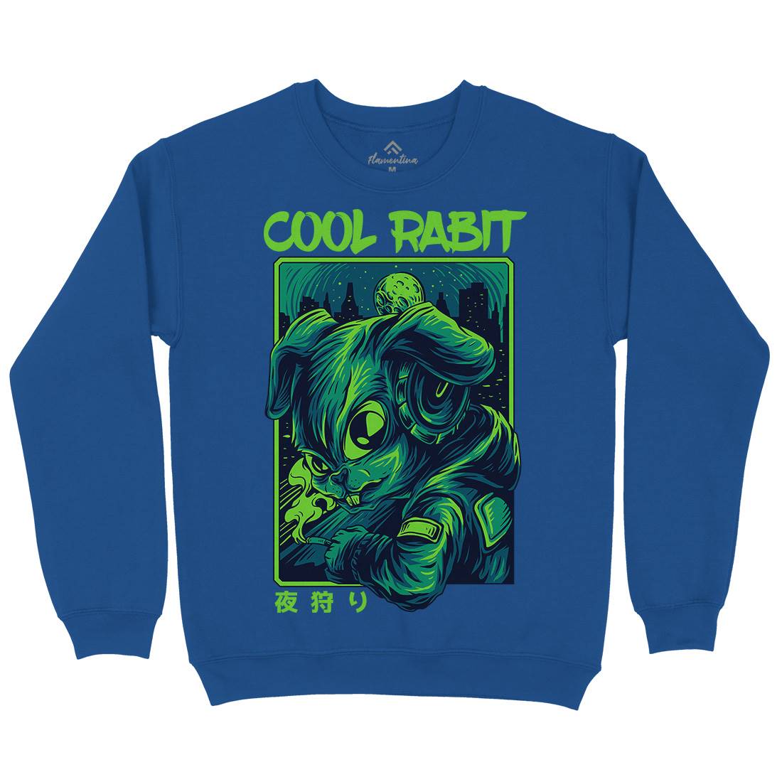 Cool Rabbit Mens Crew Neck Sweatshirt Space D733