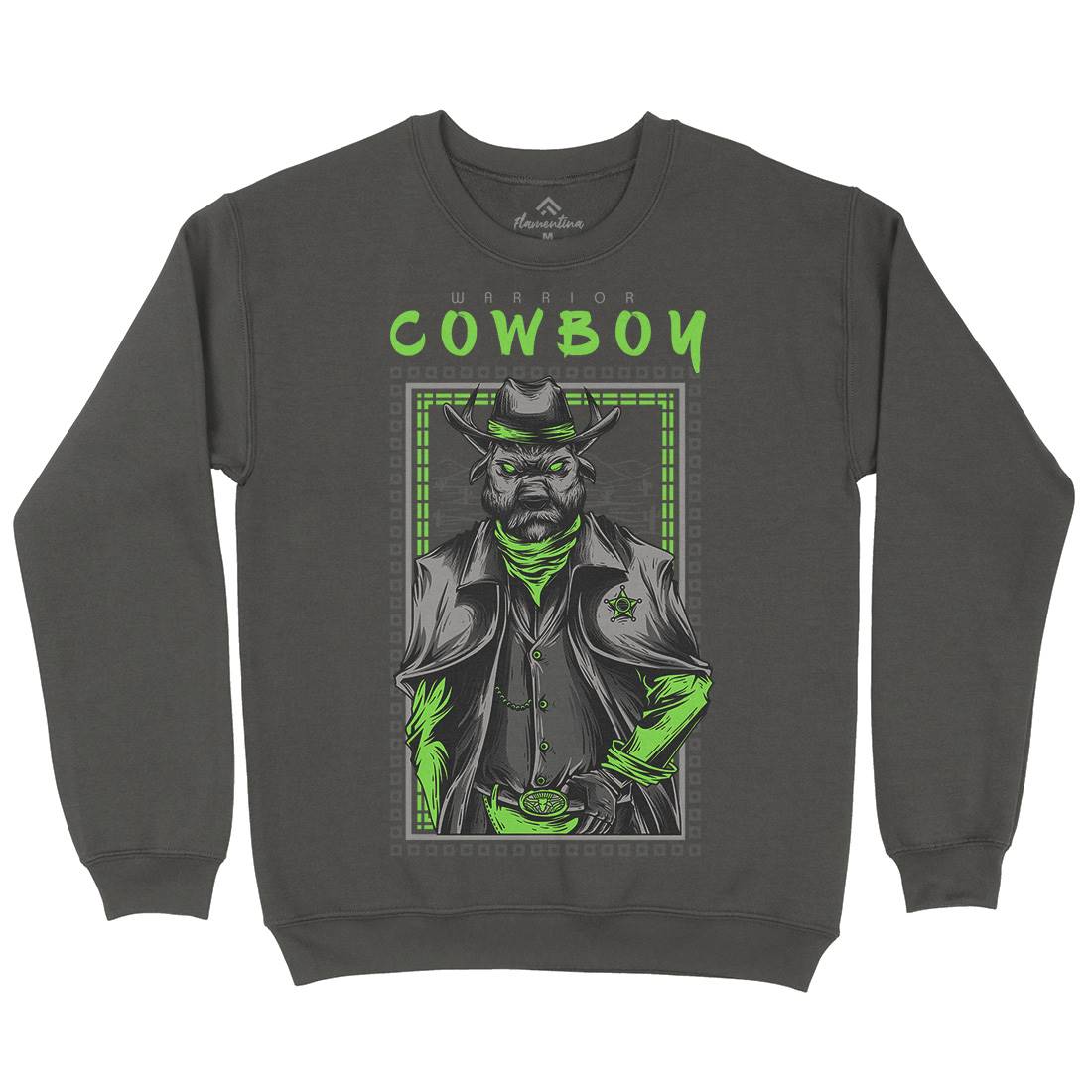 Cowboy Warrior Kids Crew Neck Sweatshirt American D735