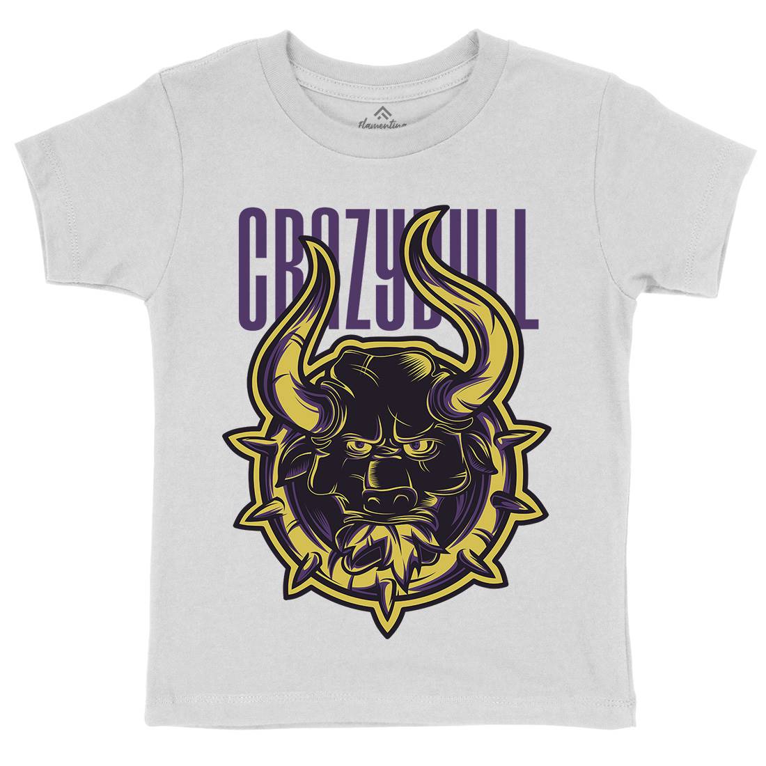 Crazy Bull Kids Organic Crew Neck T-Shirt Animals D736