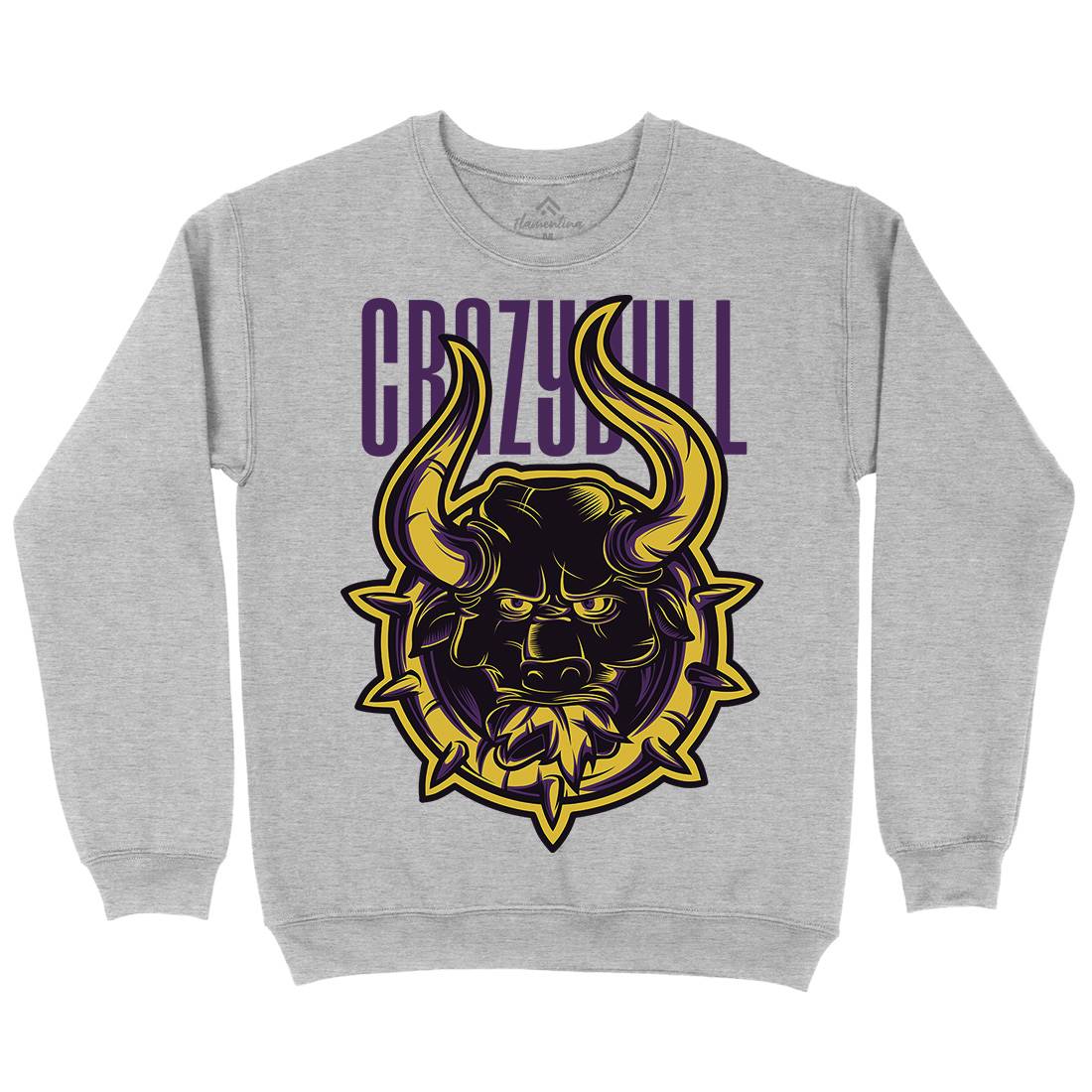 Crazy Bull Kids Crew Neck Sweatshirt Animals D736