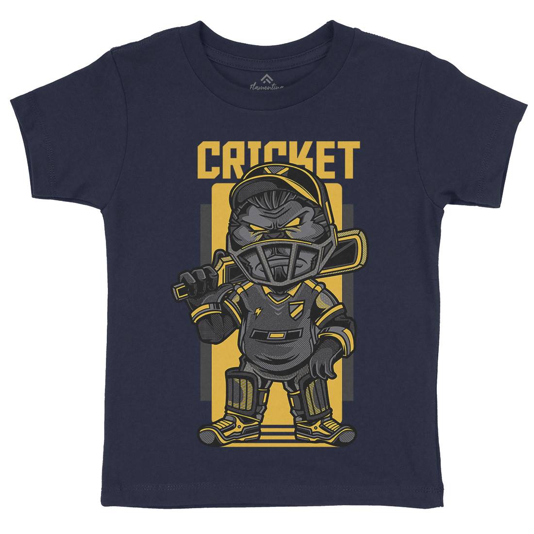 Cricket Kids Crew Neck T-Shirt Sport D739