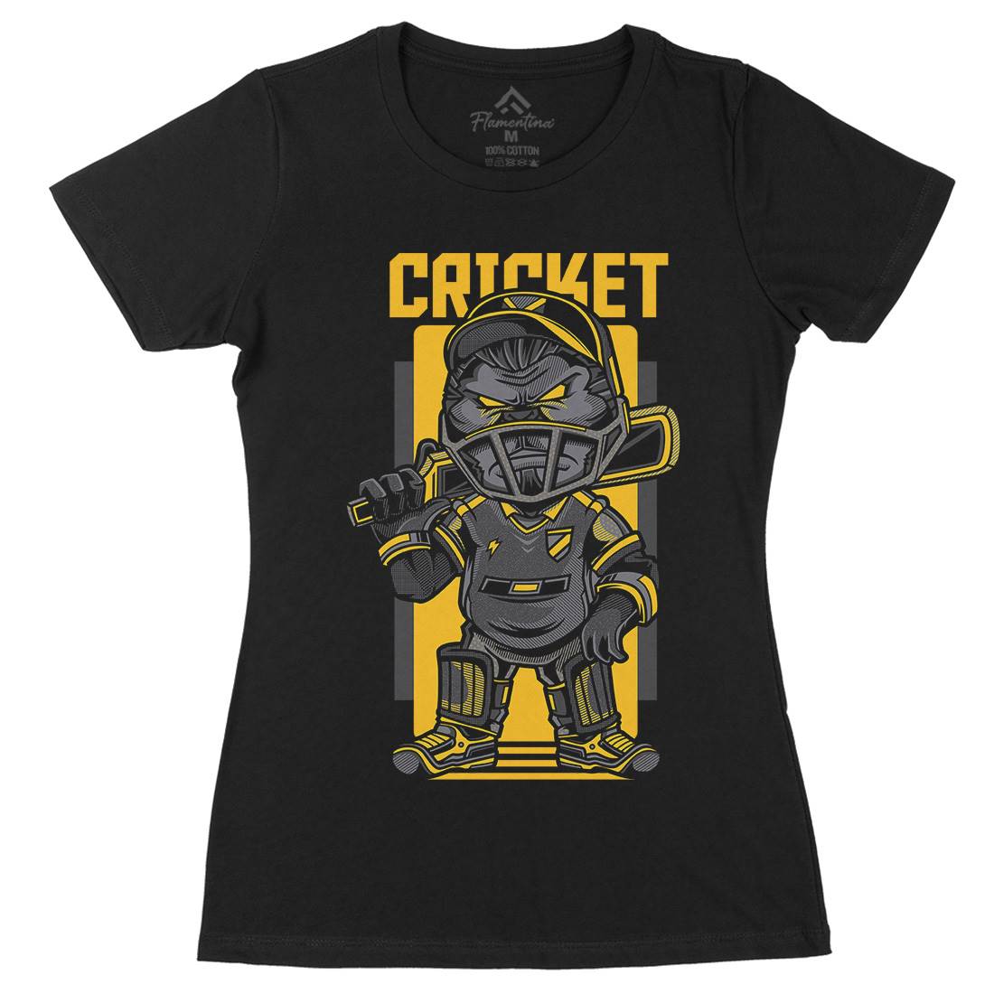 Cricket Womens Organic Crew Neck T-Shirt Sport D739
