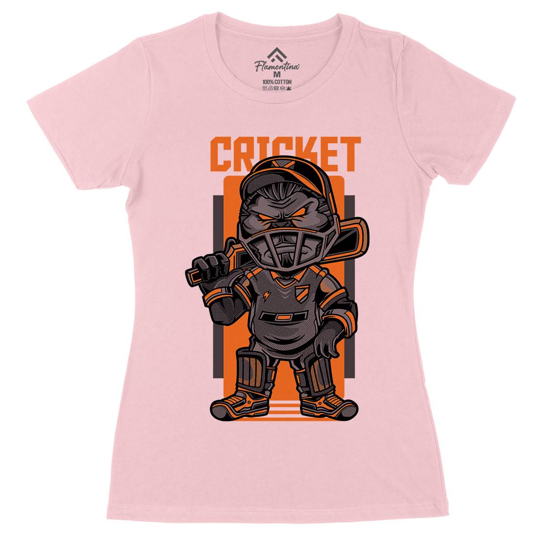 Cricket Womens Organic Crew Neck T-Shirt Sport D739