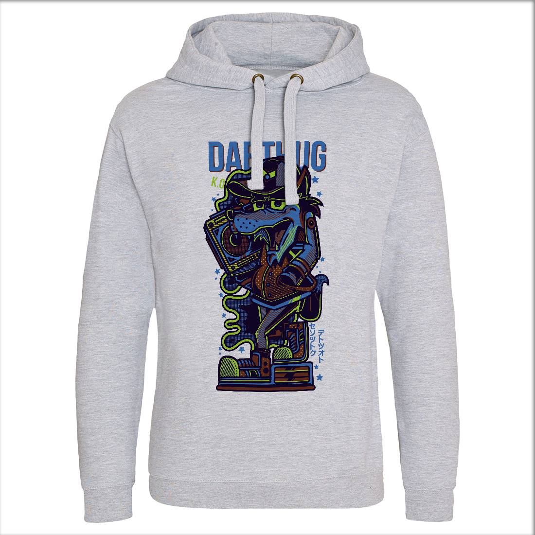 Dab Thug Wolf Mens Hoodie Without Pocket Animals D741