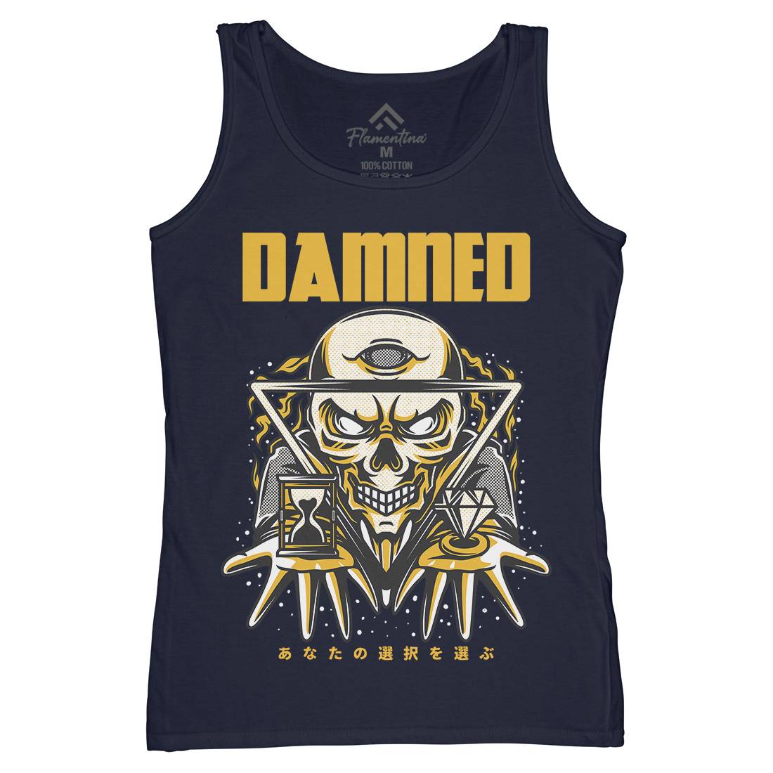 Damned Womens Organic Tank Top Vest Horror D744