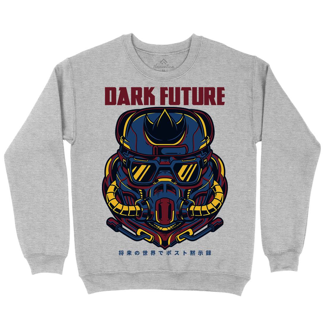 Dark Future Mens Crew Neck Sweatshirt Space D745